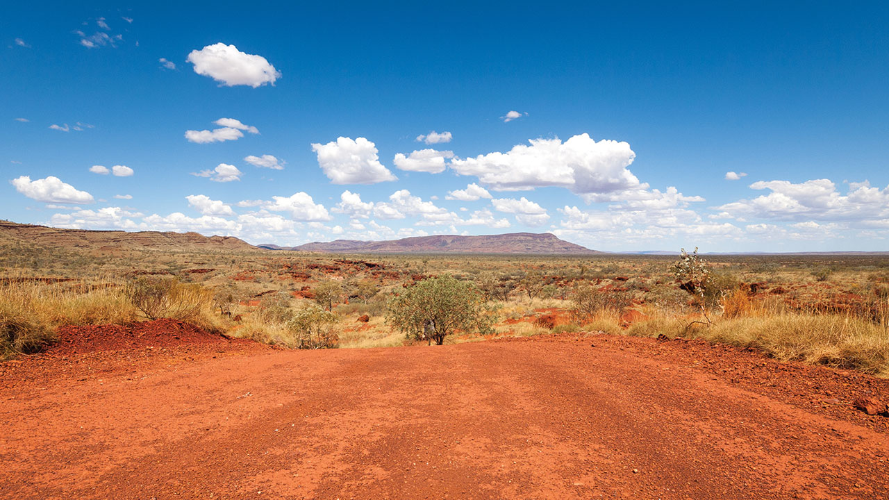 red dirt landscape